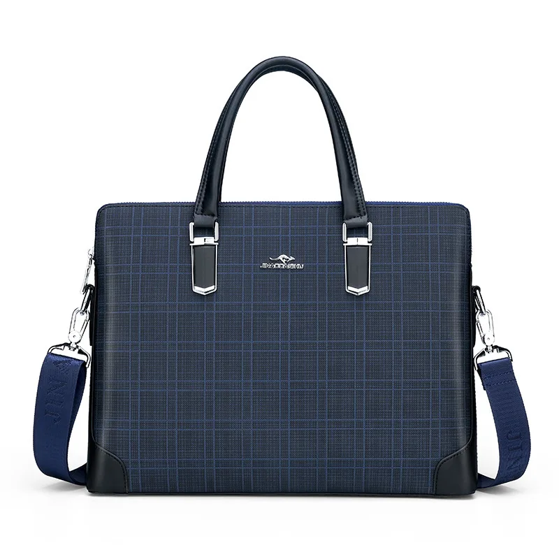 

Manufacturer sells cross-border male kangaroo briefcase business bag PVC one-shoulder oblique Bag computer bag directly