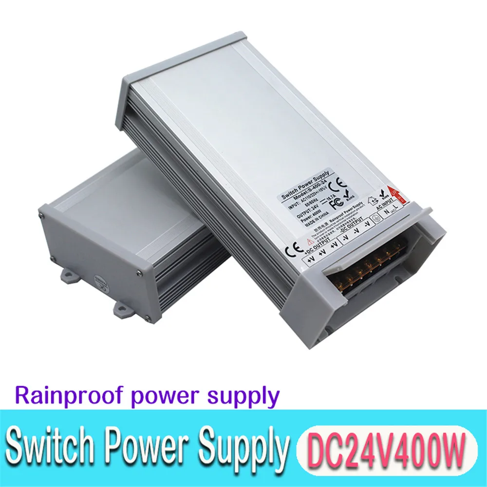 Открытый DC12V DC24V 48W 60W 72W 100W 120W 150W 180W 200W 240W 250W 300W 350W 360W 400W непромокаемый источник