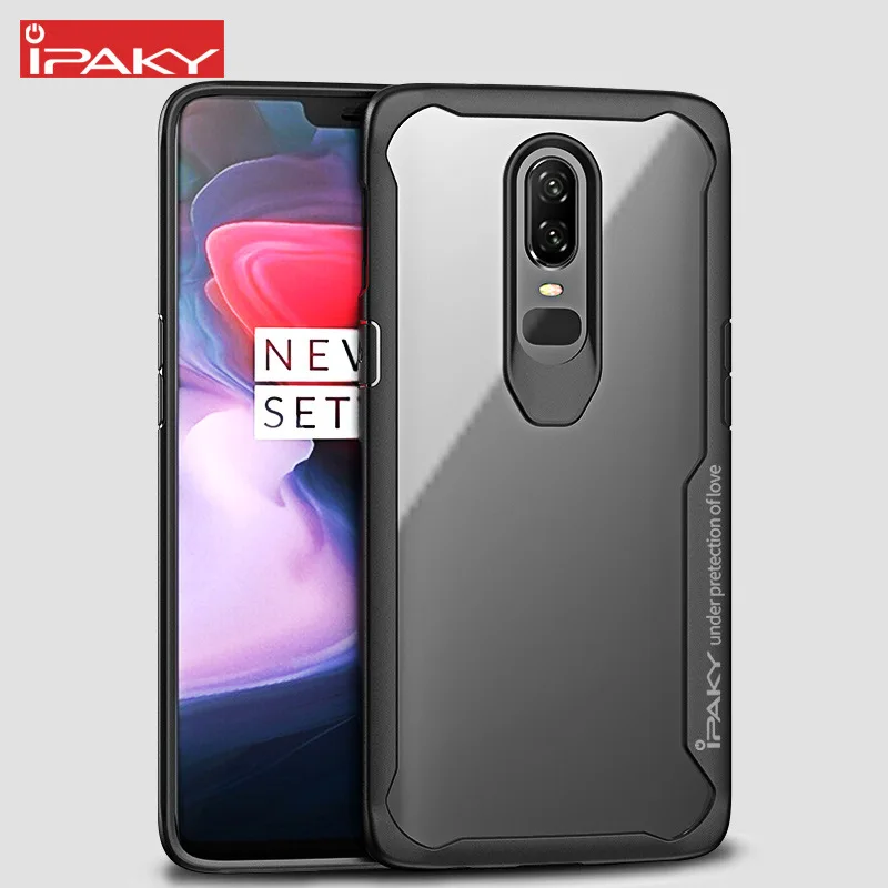 

For OnePlus 7 Mobile Phone Case Silicone Oneplus 6 Protective Case Anti Falling 1 + 6 Transparent PC + TPU Soft and Hard Shell