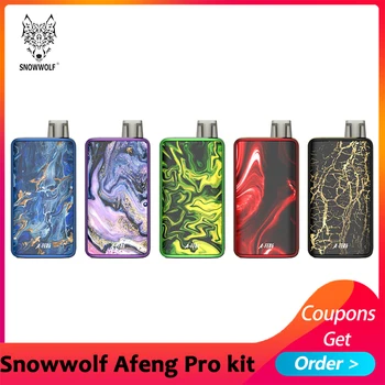 

Clearance!! Snowwolf Afeng Pro Pod System Kit 3ML Capacity Cardrige Organic Cotton Electronic Cigarette AIO Vape Kit