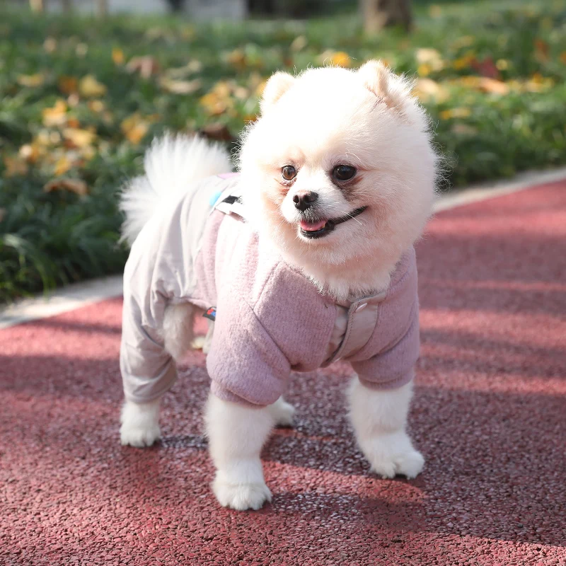 Overalls for Dogs Warm Winter Clothing for Pet Dog Cat Jumpsuit Fleece Inside Dog Outfit Hood Dog Clothes XS S M L XL Overalls for Dogs Warm Winter Clothing for Pet Dog Cat Jumpsuit Fleece Inside Dog Outfit Hood Dog Clothes XS S M L XL