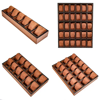 

Wood Watch Display Box Jewelry Ring Earring Storage Organizer Wooden Case Watch Storage Packing Gift Boxes Jewelry Case