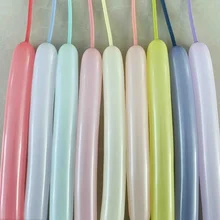 Globos mágicos largos metálicos de tira larga, globo de látex cromado brillante, decoración para fiesta de cumpleaños y boda, 100 piezas