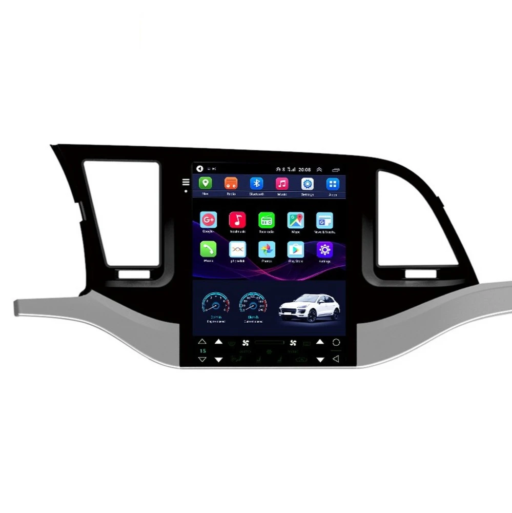 Автомобильный мультимедийный плеер на Android с GPS-навигацией в стиле Тесла для HYUNDAI