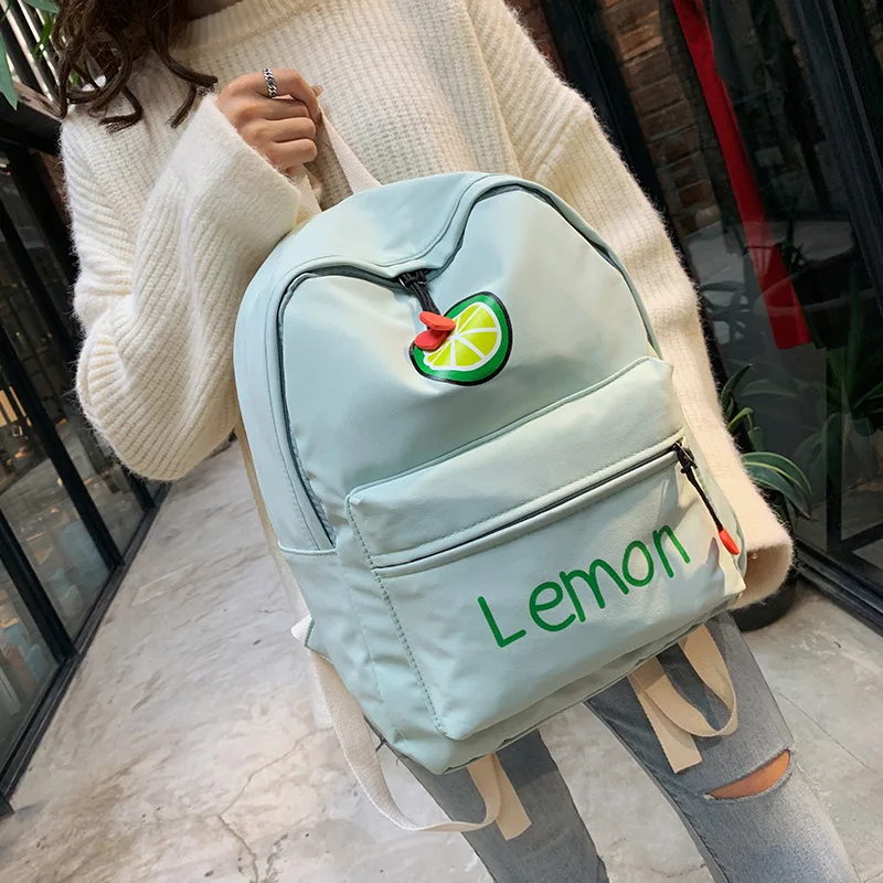 

New Style Heart Lime Student Backpack 6-11-Year-Old Female Use Sweet Cute Small Student Backpack