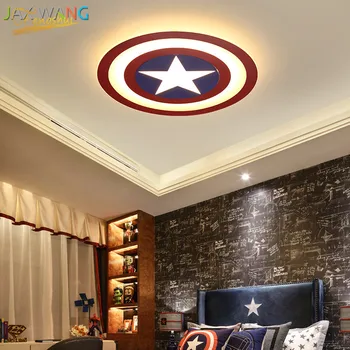 

Modern Ideas LED Ceiling Lamp Lighting Captain America Shield Ceiling Light Children Room Restaurant Loft Ceiling Lights