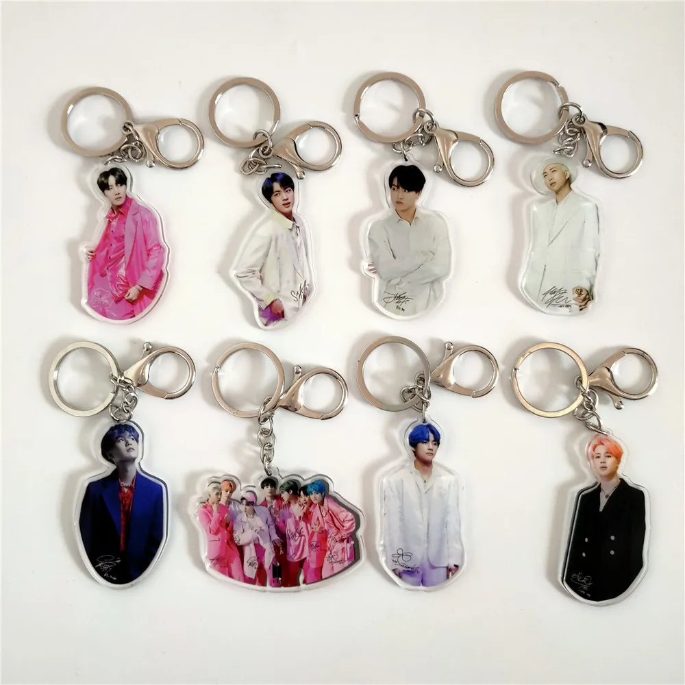 KPOP Bangtan мальчики карта душа Persona Подпись акриловый брелок JUNG KOOK JIMIN поддельная любовь мальчик с Luv J-HOPE