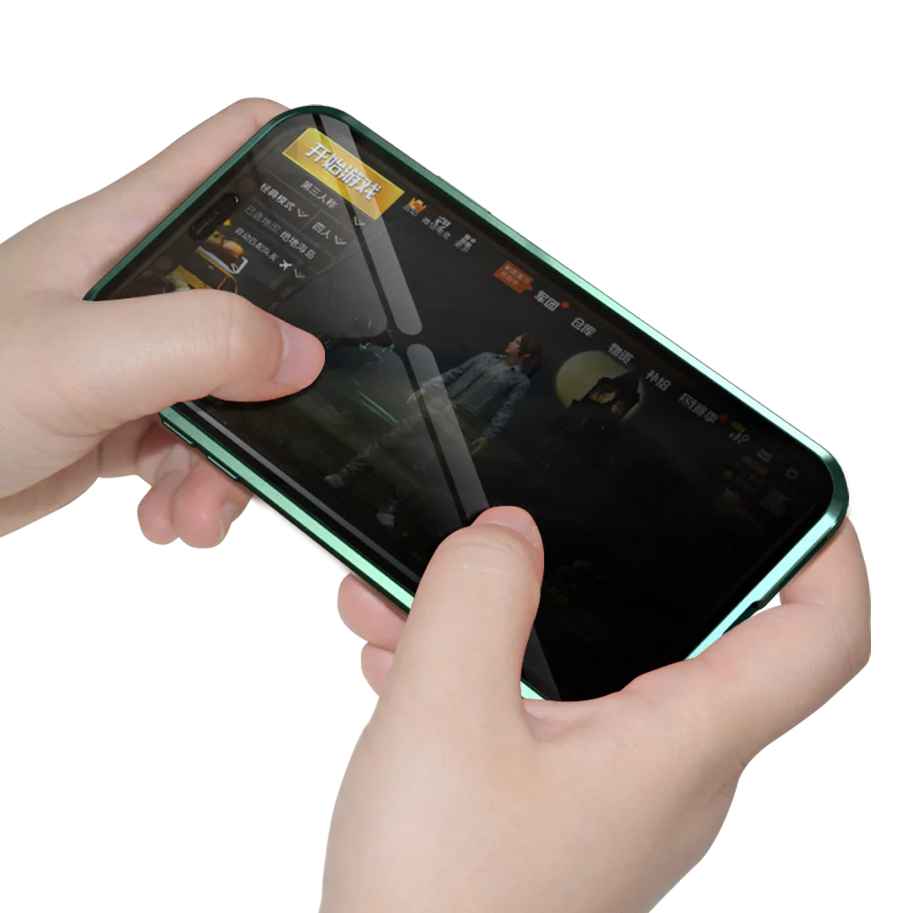 360 Полный Магнитный чехол для iphone 11 11pro MAX стеклянный чехол для iphone X XS XR MAX чехол Магнит Противоугонная закаленная стеклянная крышка