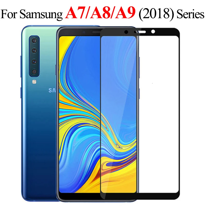 1000 шт полное покрытие из закаленного стекла для samsung A710 A510 A310 A720 A520 A320 A6 A8 Plus Защитная пленка для экрана
