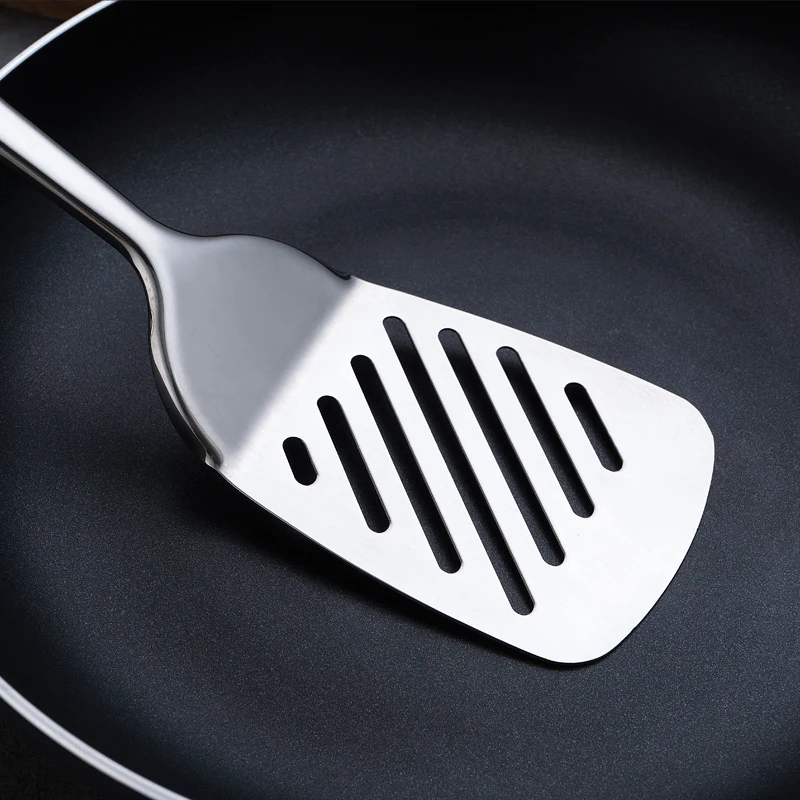 Cookware 6Pieces Set Stainless Steel Spatula Spoon Masher Skimmer Shovel Meat Fork Peeler Non Stick Tools Kitchen Utensils Gifts