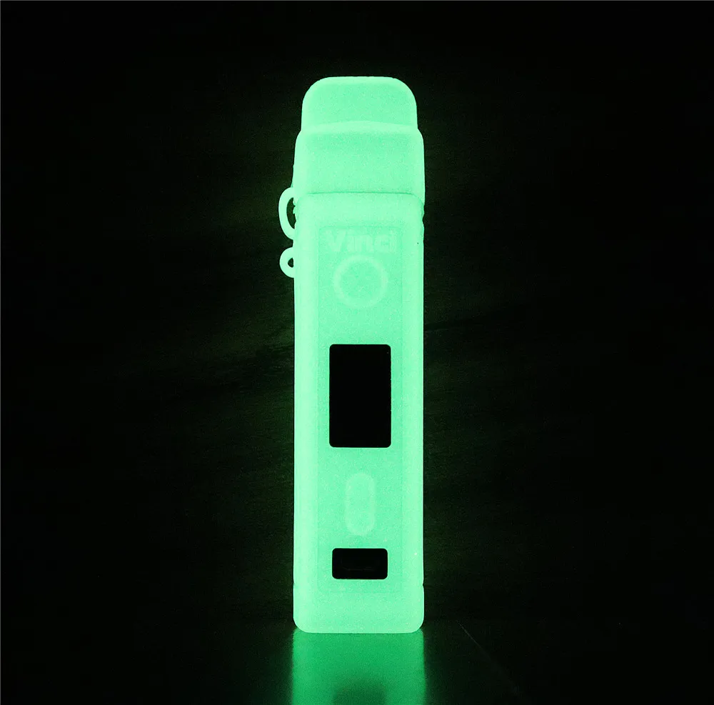 clearglow 2 шт текстурный чехол для VOOPOO VINCI X 70W Pod силиконовый чехол-рукав кожа vincci wrap стикер - Цвет: clearglow