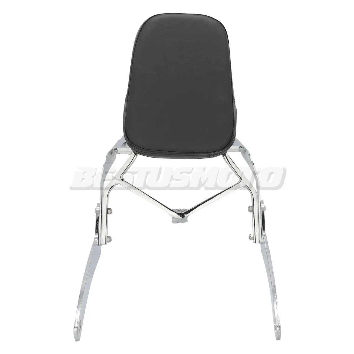 Schienale Sissy Bar Per Yamaha Virago 125-250 (1989-2011) - Nero Con Portapacchi E Imbottitura - Foto 7