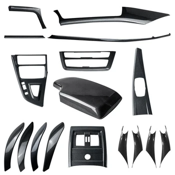 

For 13-19 BMW 3 Series interior modification 320Li central control gear panel armrest export multimedia carbon fiber