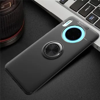 

Color Case For Huawei Mate 30 20 10 Pro 20X 5G Luxury Silicone Magnetic Cover For Honor 9X 8A 8S 8X 20S 10i 9 20 Lite Ring Case