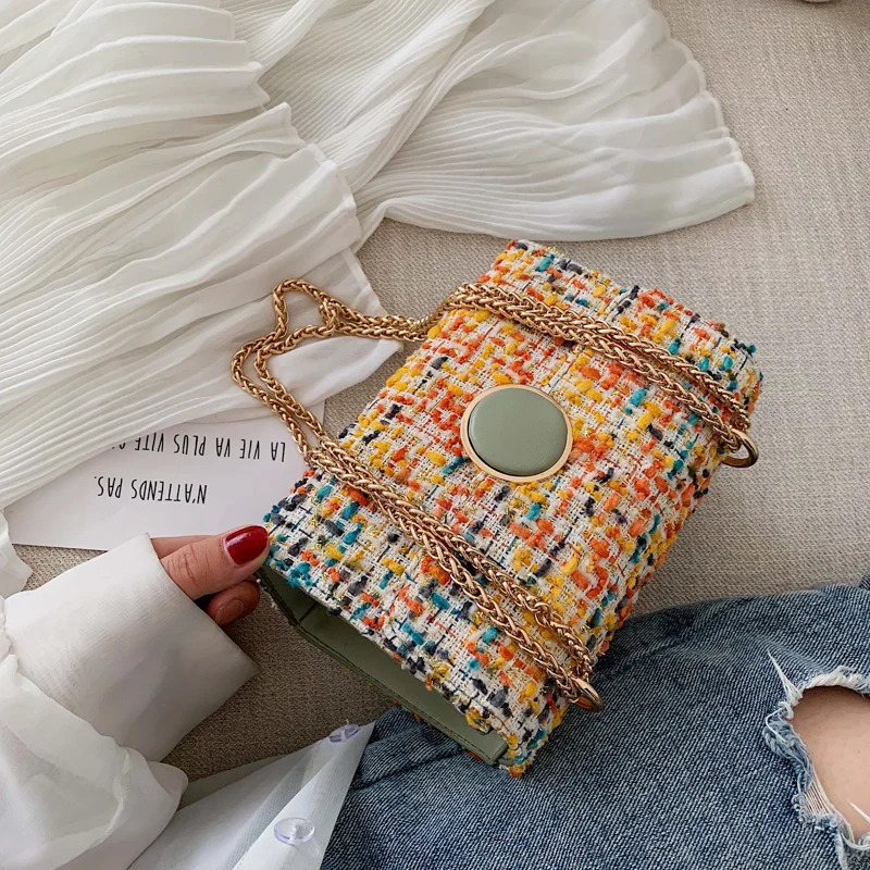 

Wool Small Crossbody Bags For Women 2019 Chain Shoulder Messenger Bag Female Fall Handbags Fashion Women's Bags bolsas feminina