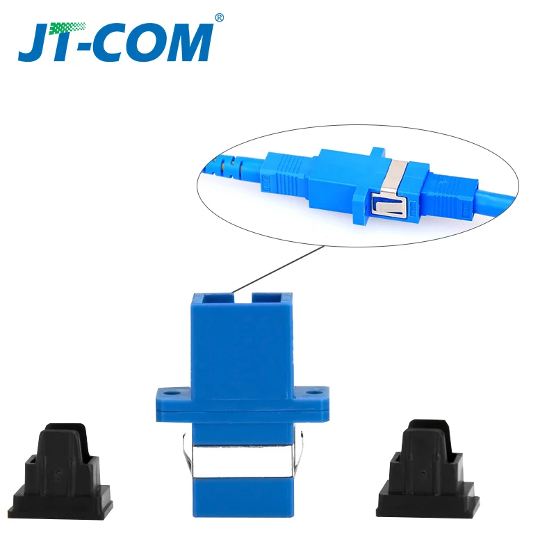50PCS/lot Metal SC Fiber Optic Adapter metal Simplex Singlemode SM SC UPC connector SC APC multimode MM fiber Coupler