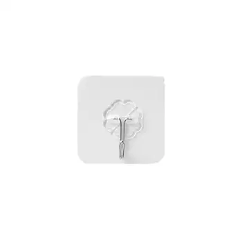 

1PC Transparent Hook Super Strong Load-Bearing Seamless Glue Hook Waterproof Stainless Steel Hook Kitchen Bathroom Storage Tool