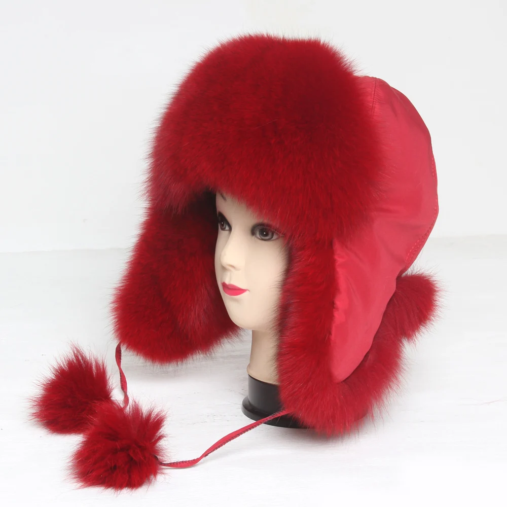 Розничная и, женские шапки из натурального меха лисы, женские шапки из натурального меха енота, модные повседневные зимние теплые шапки, подарок из натурального меха