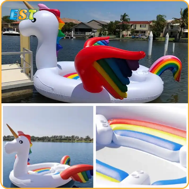giant unicorn lake float