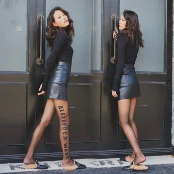 

New Style for Autumn Winter Popular English Letters Women Pantyhose Hot Cool Any Cut Tights Sexy Skin-Permeable Pantyhose