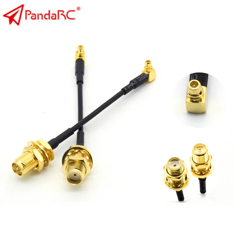 Соединительный Кабель-адаптер PandaRC VT5804 MMCX-SMA/RP-SMA Female 70 мм для моделей RC запасные