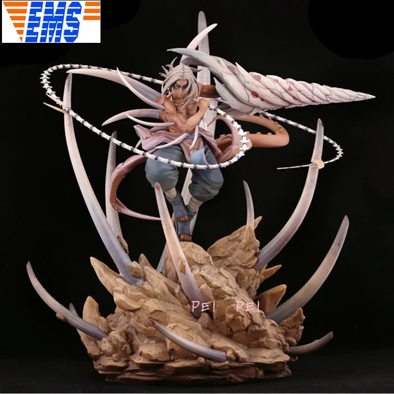 Anime Naruto Night glow Kimimaro Full-Length Portrait GK statue Art Craft Action Figure Collectible Model Toy p1697 - Цвет: Розовый