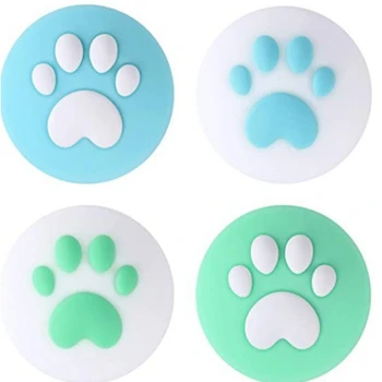 

HOT-4PCS Cat Claw Design Thumb Grip Caps, Joystick Cap for Nintendo Switch ,Soft Silicone Cover for Joy Con Controller