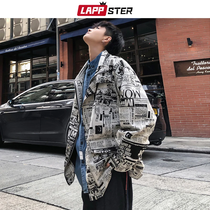 LAPPSTER Streetwear bomber Jacket Men 2020 Autumn Mens Fashions Casual Print Windbreaker Hip Hop Oversized Vintage Jackets Coats LAPPSTER Streetwear bomber Jacket Men 2020 Autumn Mens Fashions Casual Print Windbreaker Hip Hop Oversized Vintage Jackets Coats