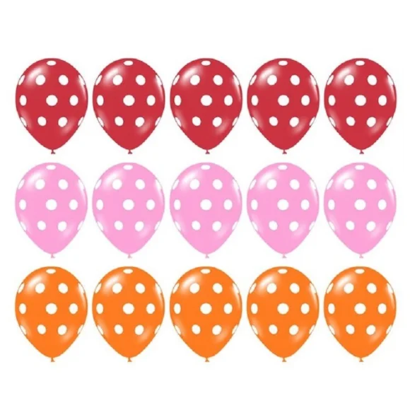 15pcs 15 шт божья коровка Черное Красное Пятно горошек латексные шары globos вечерние воздушные шары ко дню рождения Свадебные украшения шарики игрушки 12 дюймов шары - Цвет: 15pcs