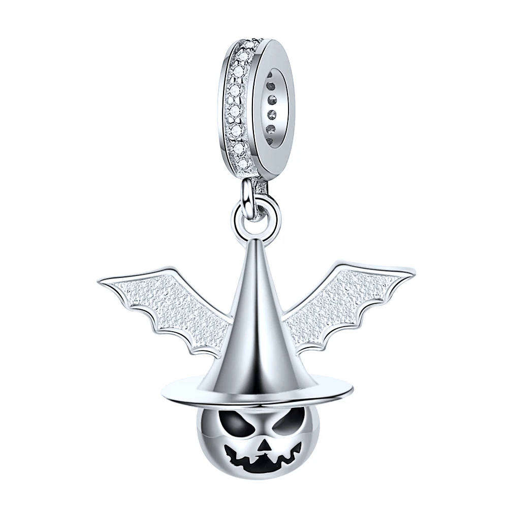 

Strollgirl New 100% 925 Sterling Silver Fashion Women Cute Bat Bead Charm Fit Original Pandora Bracelet DIY Jewelry Making Gifts