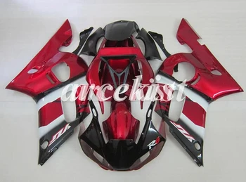 

4Gifts New ABS Motorcycle Full Fairings Kit Fit For YAMAHA YZF-R6 1998 1999 2000 2001 2002 98 99 00 01 02 body set Red