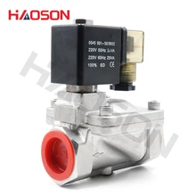SLP серия из нержавеющей стали 16 кг высокого давления пилотный мембранный Соленоидный клапан, высокотемпературные клапаны, 110 В 220 В 380 в 12 В 24 В