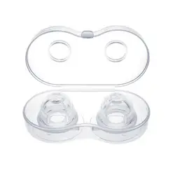 Bouclier de mamelon d'allaitement en Silicone, 2 pièces, housse de protection avec étui de transport 