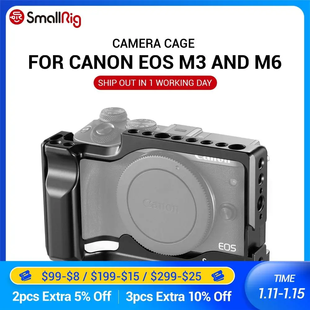 SmallRig M6 Камера клетка для цифровой однообъективной зеркальной камеры Canon EOS M3 и с