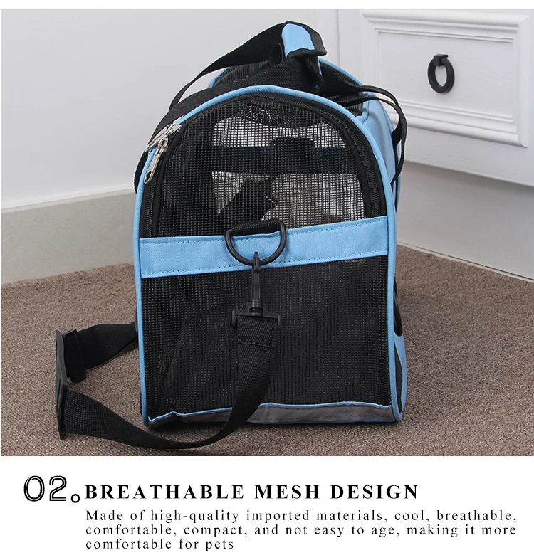 Portable Pet Dog Cat Travel Bags Outdoor Pet Dog Carrier Bag Pet Handle Bags Head Carrying for Cats Dogs Transportation