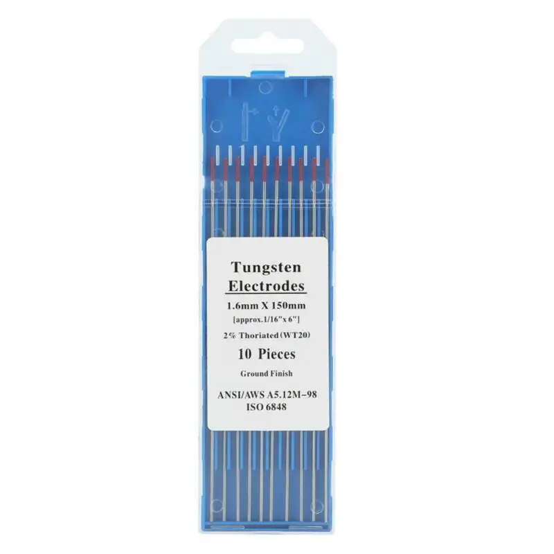 Торий-Tungste Электроды TIG стержень Thoriated WT20 1,6 мм* 150 мм