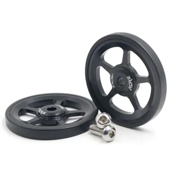 

7075 alloy 1pair Super Lightweight Easywheel for Brompton black/silver/gold- black