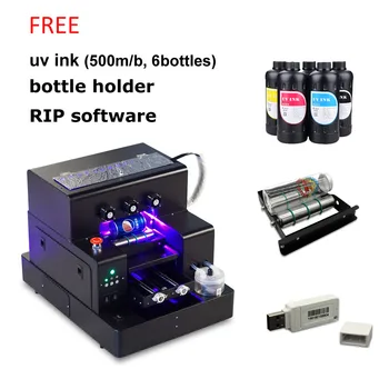 

automatic uv a4 flatbed and cylinder bottle printer/phone case printer flatbed/print phone case printer