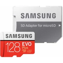 Карта памяти microSDXC UHS-I U3 SAMSUNG EVO PLUS 128 ГБ, 60 МБ/с, Class 10, MB-MC128HA/RU, 1 шт., переходник SD