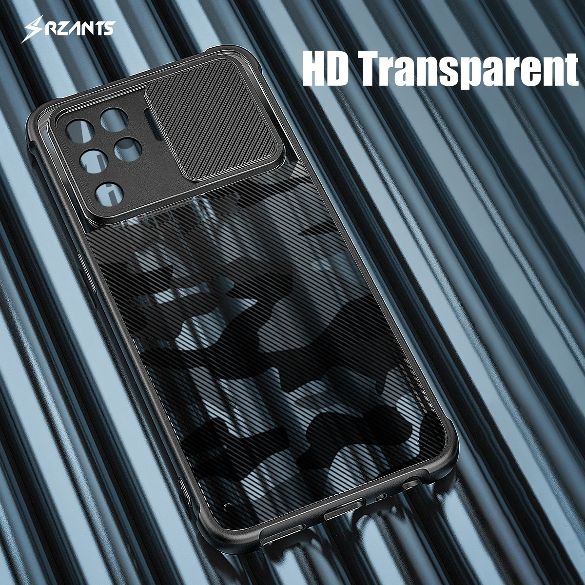 Rzants For OPPO A94 A93 F19 Pro Reno 5F  Reno 5 Lite  Phone Case Soft Camouflage Lens Slim Half Clear Phone Casing