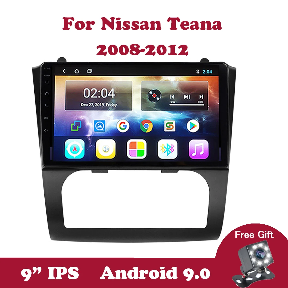 

Android 9.0 Car Radio For Automatic Nissan Teana Altima 2008-2012 GPS Stereo Audio Navigation Multimedia Player DVD Wifi Canbus