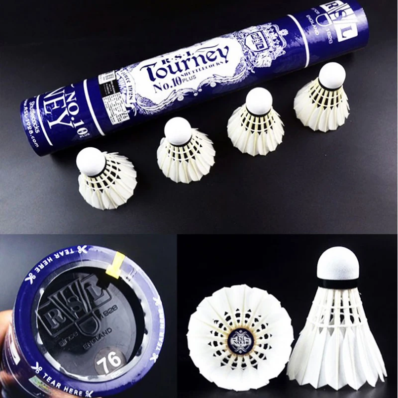 Details about   2 X PACK 10 PIECE TUBE ROYAL FEATHER SHUTTLECOCKS DUCK SHUTTLE FOR BADMINTON A++