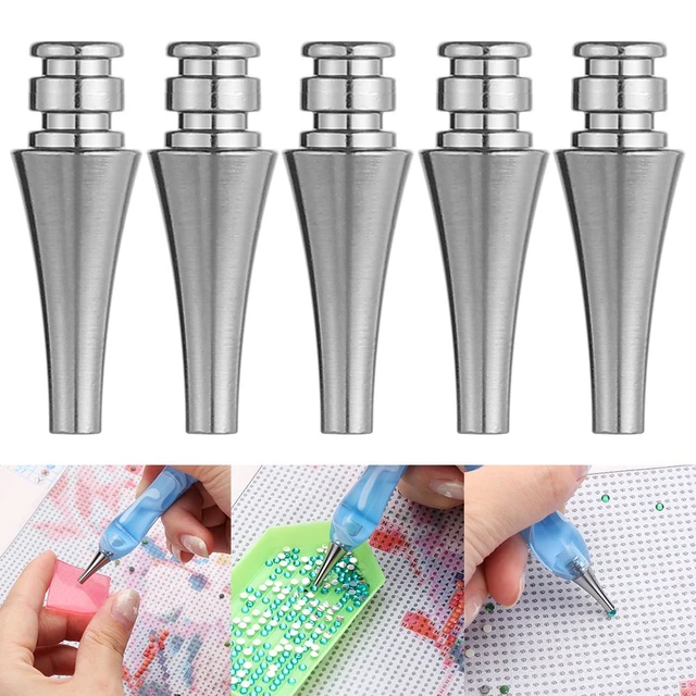 New Diamond Painting Pen Replacement Pen Heads Multi Placers Alloy Point  Drill Pens Heads Quick Cases Tool Nail Art Pen Tips