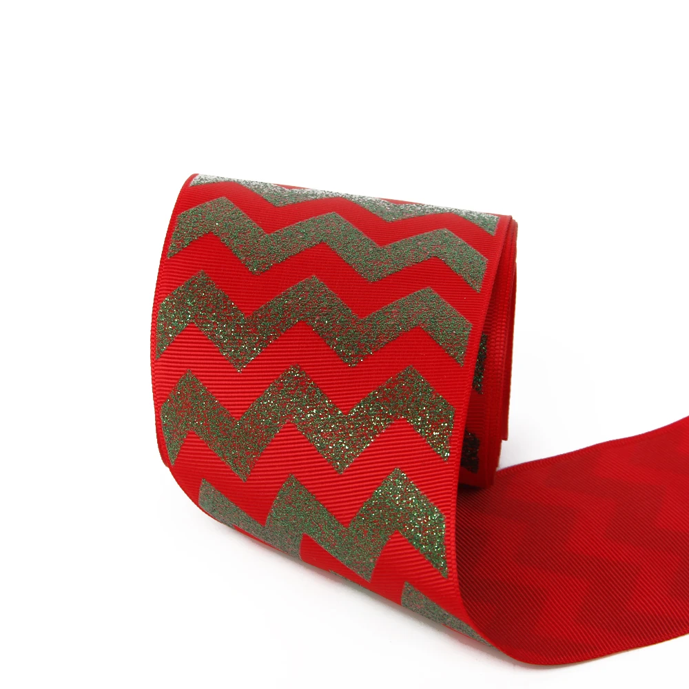 David accessories 3 ''75 мм в пoлoскy рoждeствo резинка из Полиэстера Лента, сделай сам, ручная работа, свадебный подарок Обёрточная бумага подарков, 50Yc1593 - Цвет: 1043718003