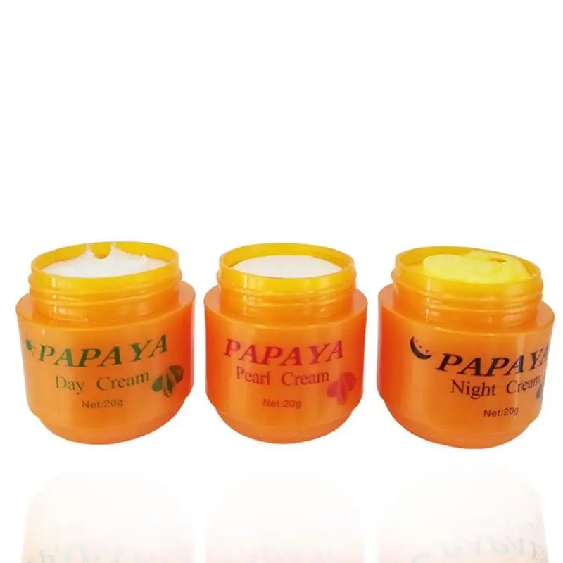 Natural Vitamer Papaya Whitening Face Day And Night Creams Anti Spot Freckle Wrinkle Improve Dark Skin Care Cosmetic 2pcs/set