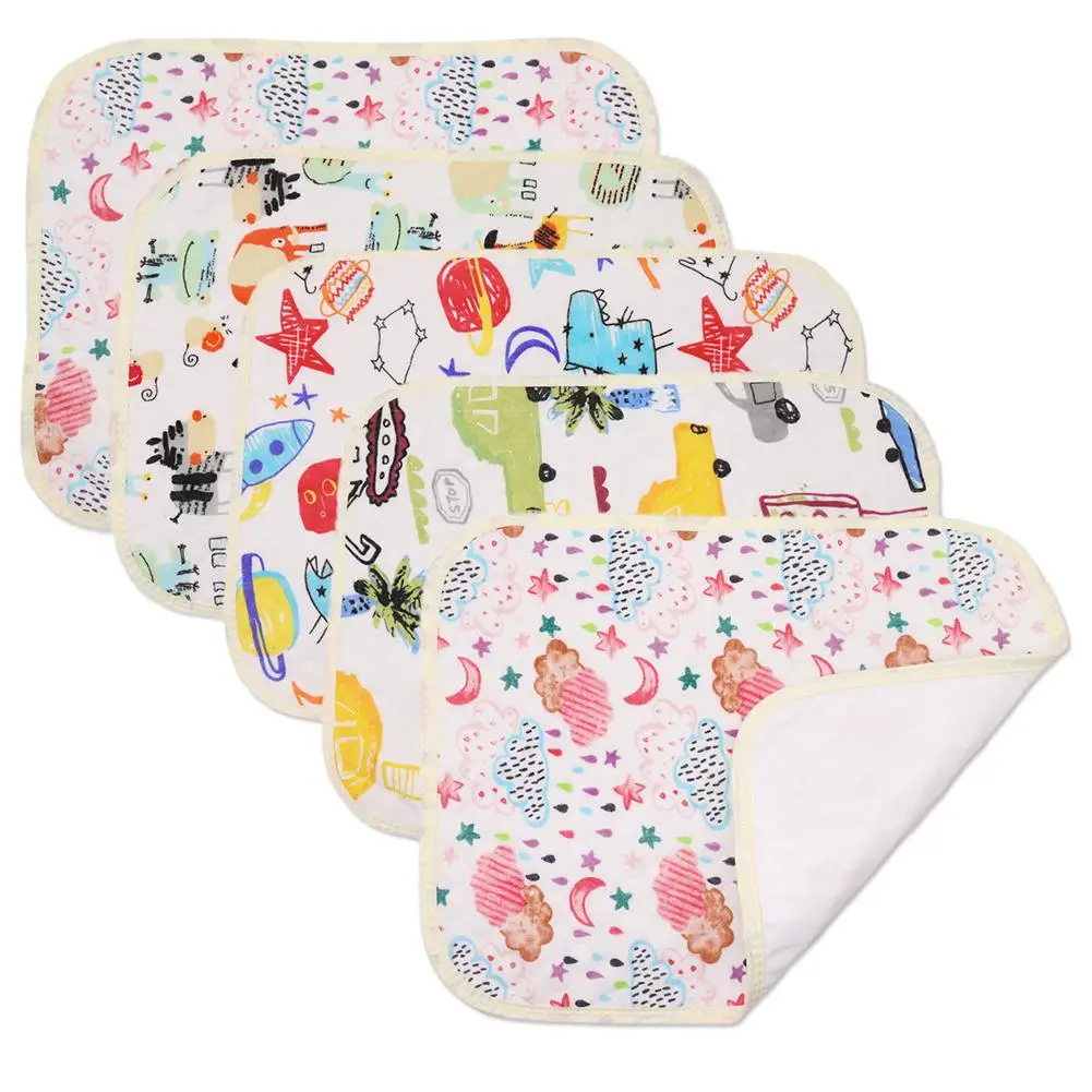 Kidlove Baby мультфильм хлопок водонепроницаемый протектор нескользящий коврик кровать коврик 50*70 см