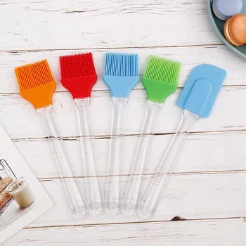 

1Pcs Silicone Baking Basting Brush Silicone Baking Tools Kitchen Tools Oil Basting Brush Random Color