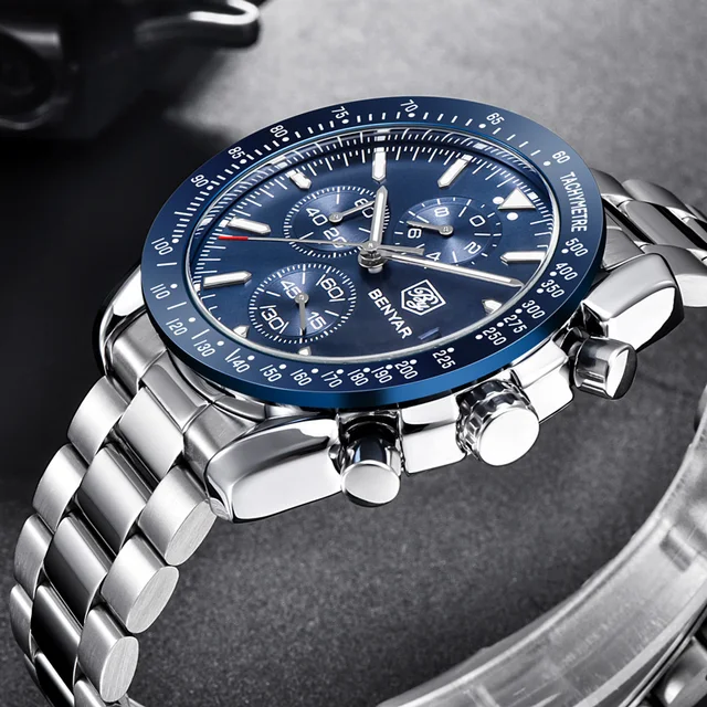 New BENYAR Wristwatch Mens 2022 Quartz Chronograph Mens Watches Top Brand Luxury Fashion Military Watch Men Clock Zegarki Meskie 3