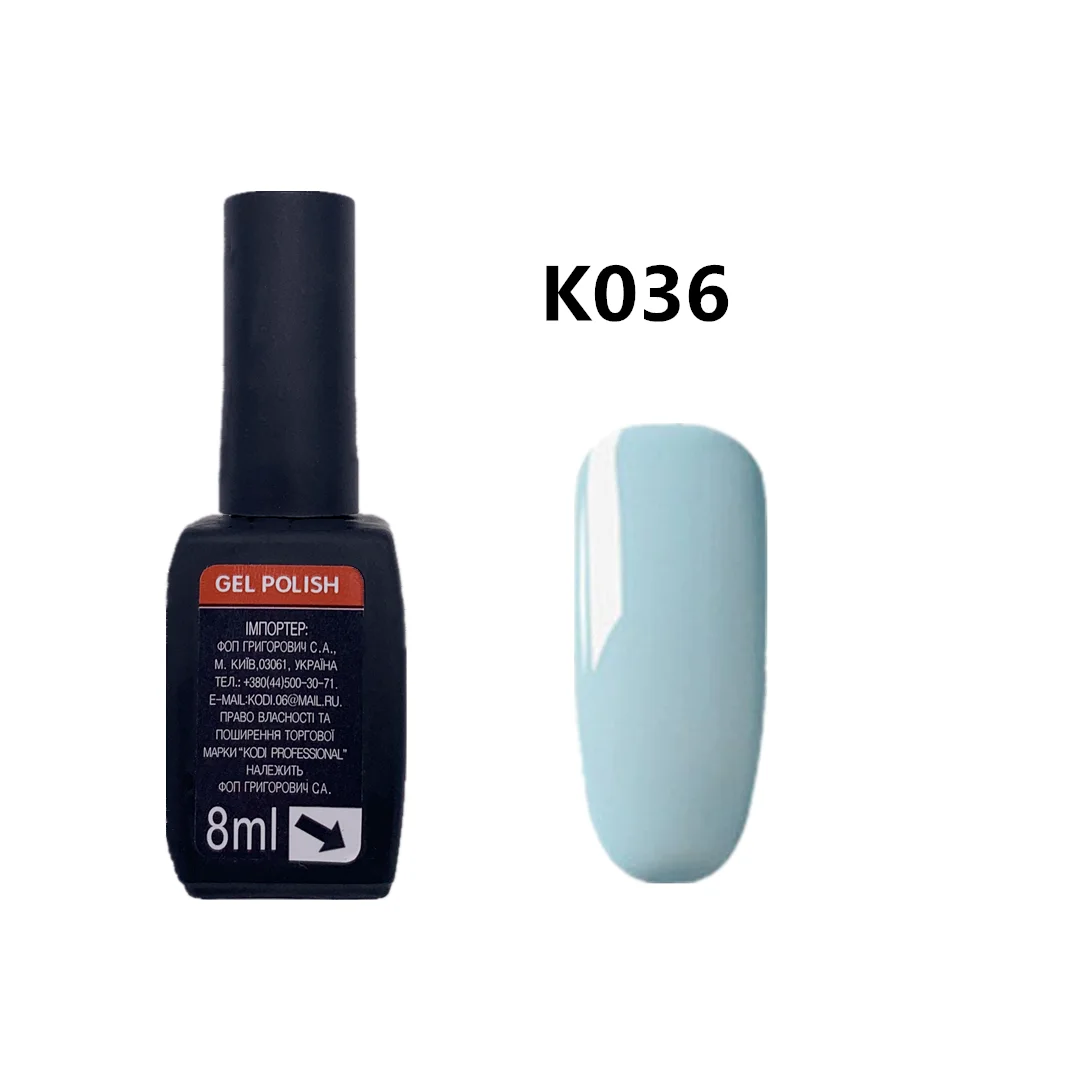KODI Профессиональный Одноцветный УФ-Гель-лак для ногтей, долговечный лак для маникюра, инструмент для дизайна ногтей - Цвет: K036