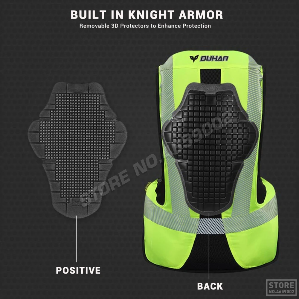 DUHAN мотоциклетная подушка безопасности Moto rcycle Vest Advanced Air Bag system Защитное снаряжение Светоотражающая мотоциклетная подушка безопасности Moto Vest